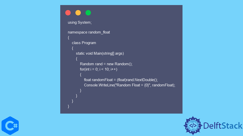 c# random float number in range